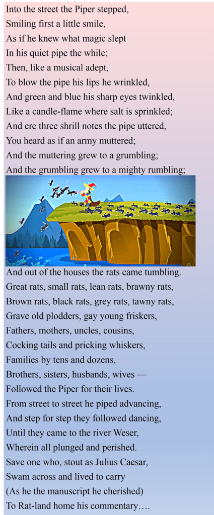 From The Pied Piper of Hamelin Class 5th Summary