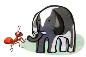 The mighty ant class 3rd an elephant
