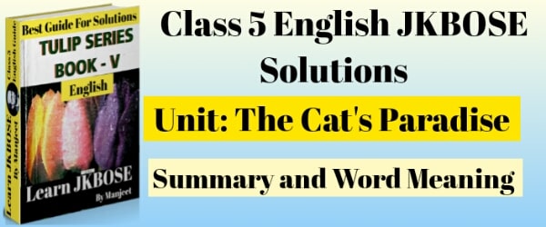 The Cat’s Paradise Class 5 Summary and Word Meaning