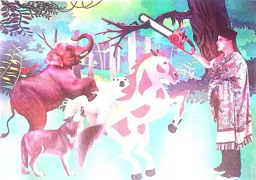 Happy Trees Poem Class 3rd Summary in English