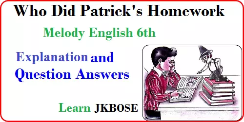 Who Did Patrick’s Homework Explanation and Question Answers