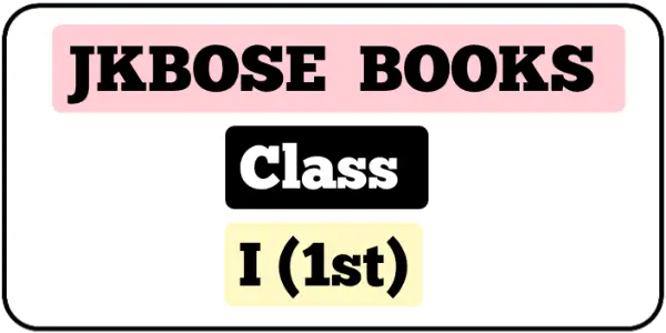 Download JKBOSE Class 1st Textbooks Pdf