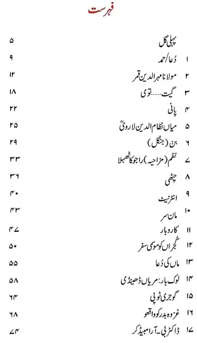 JKBOSE-Gojri-Class-6