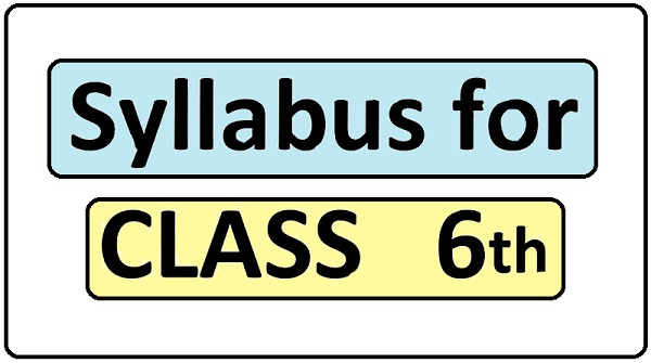 JKBOSE Class 6th Latest Syllabus PDF Download