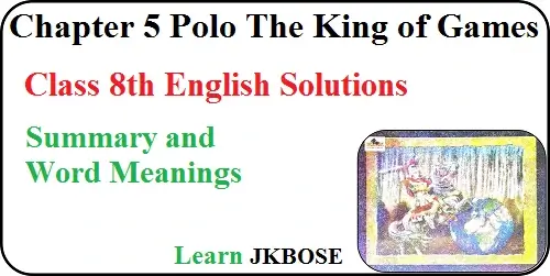 Polo-The-King-of-Games-Class-8-Summary-and-Word-Meanings