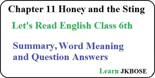 Honey-and-The-Sting-Class-6th-Question-Answers