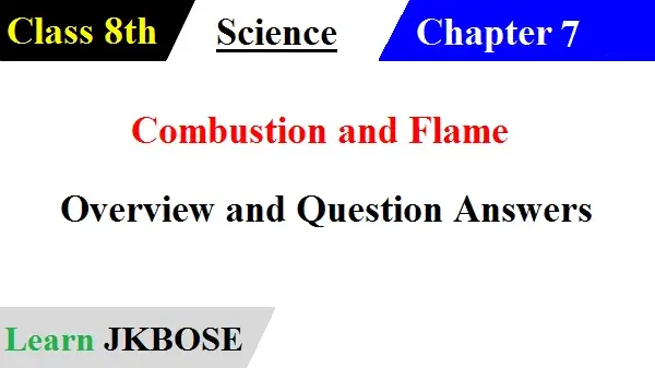 Combustion and Flame Class 8 Question Answers
