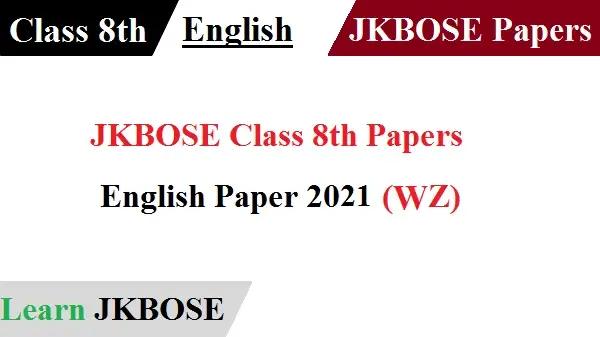 JKBOSE-Class-8th-English-Paper-2021-WZ